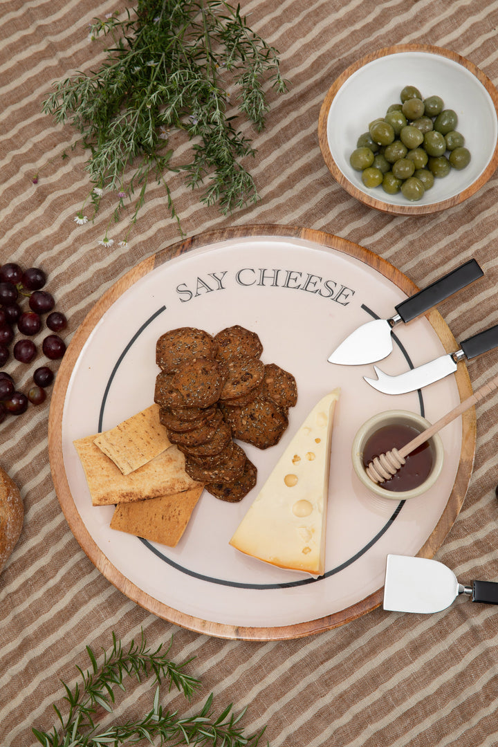 Say Cheese Plate Large - Nude