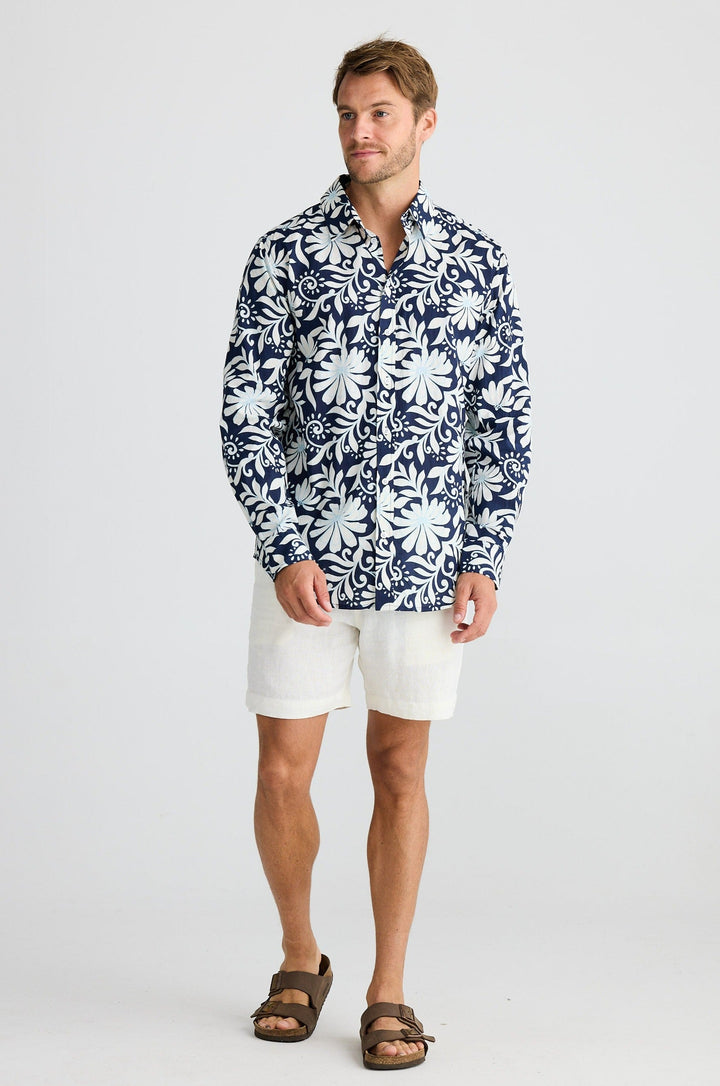 Oxford Shirt - Navy Troppo