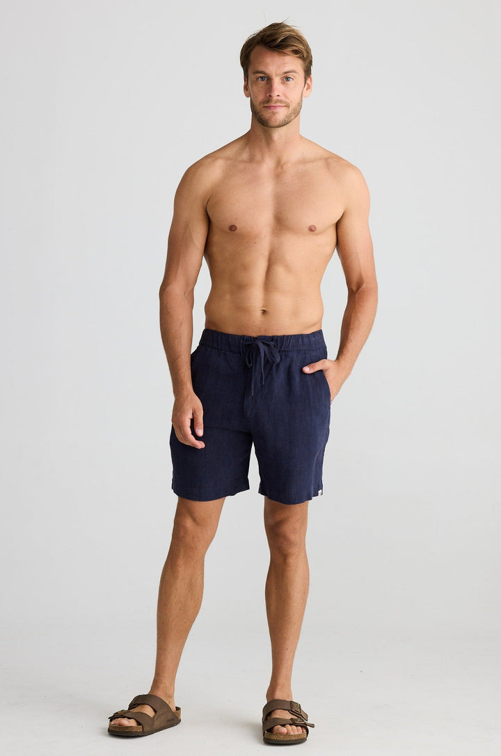 Cornell Short - Navy Linen
