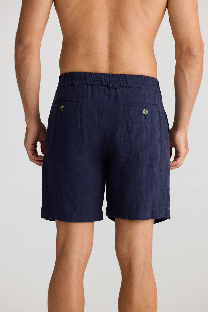 Cornell Short - Navy Linen
