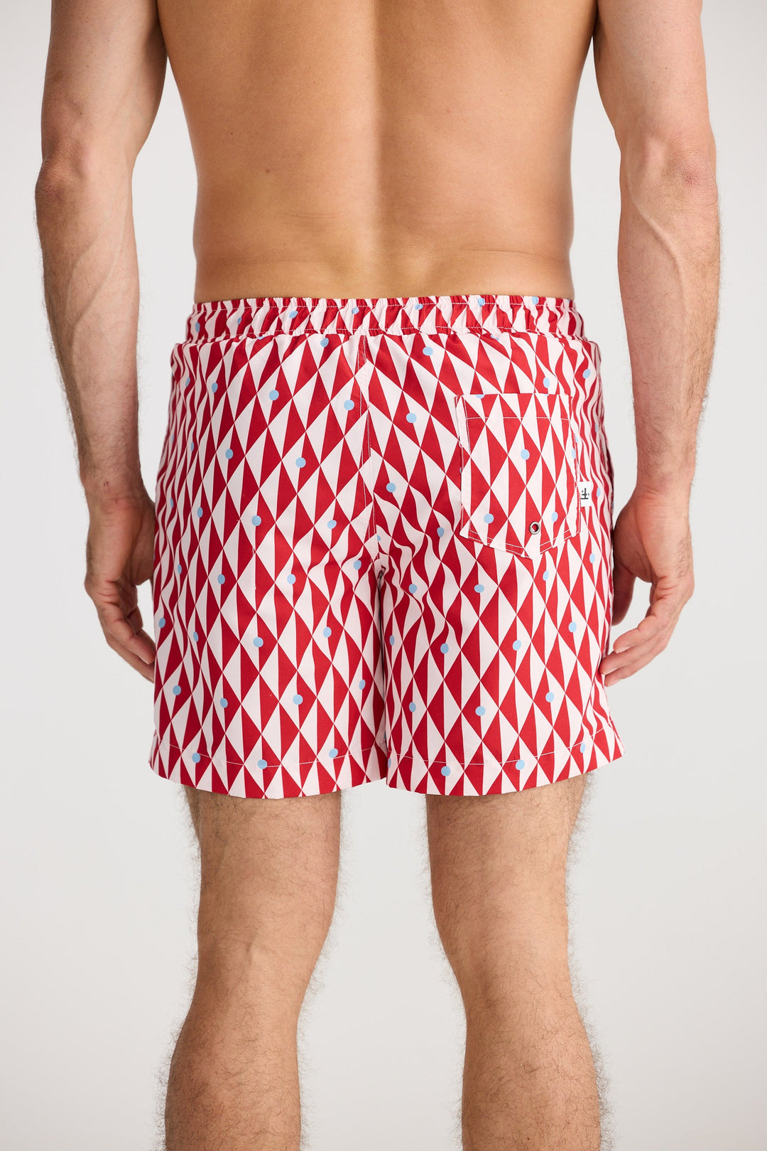 Dartmouth Boardshort - Red Geo