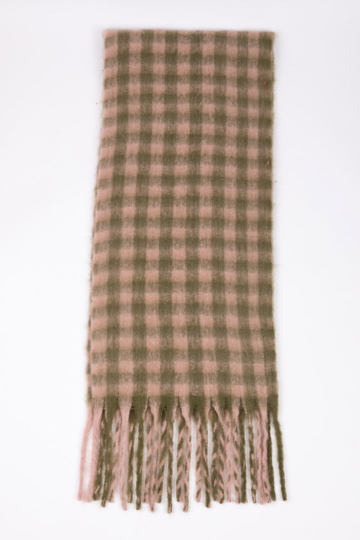 Morrisy Scarf - Pink W Green