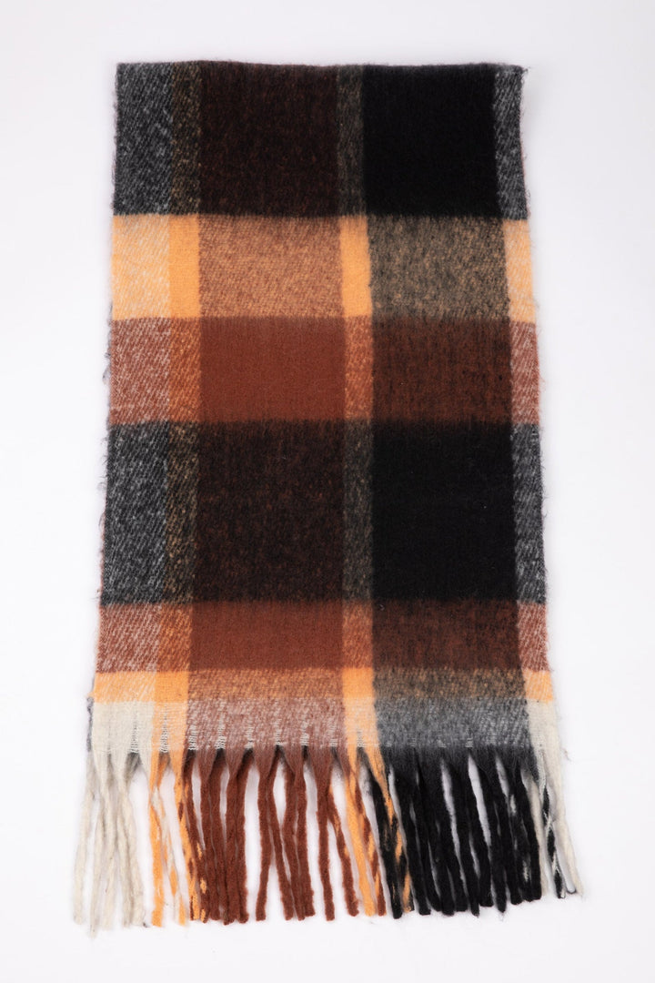 Stansbury Scarf - Orange W Black