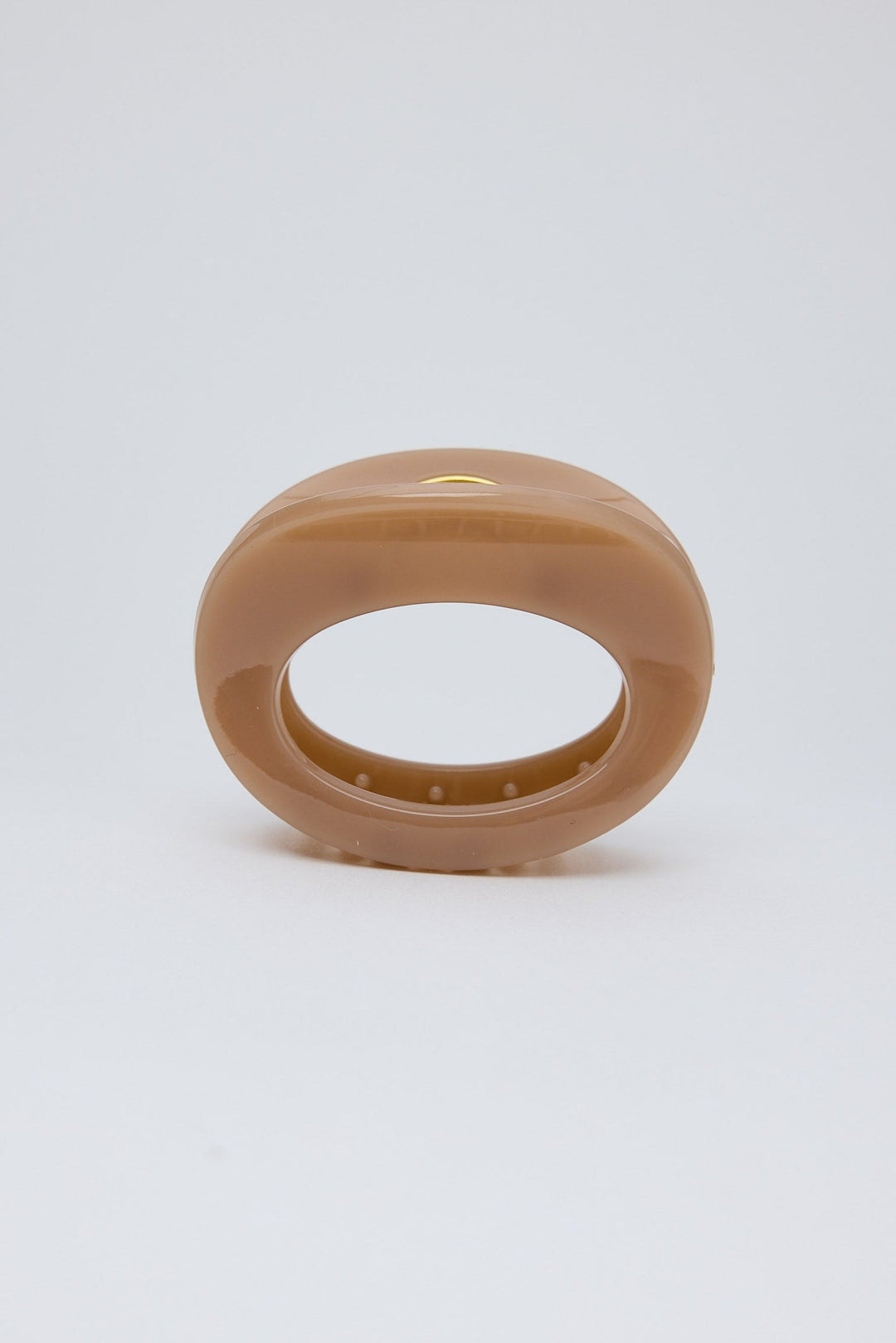 Taupe Hair Claw on a white background