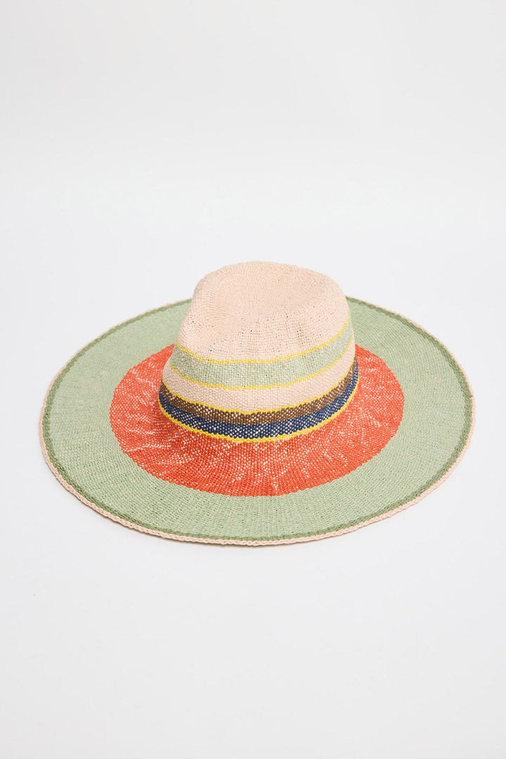 Fiesta Hat - Red Multi - front view