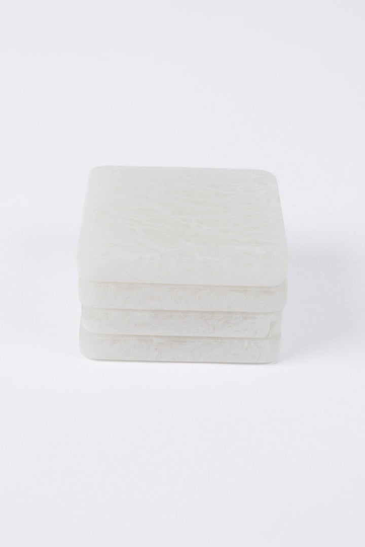 Square Coasters - White