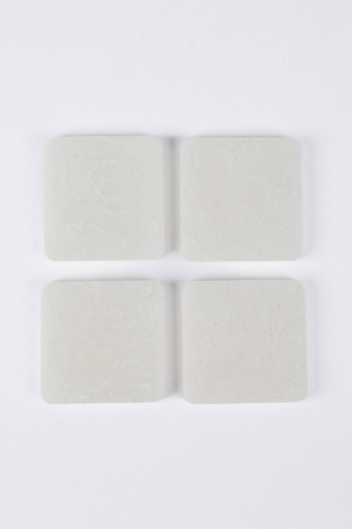 Square Coasters - White