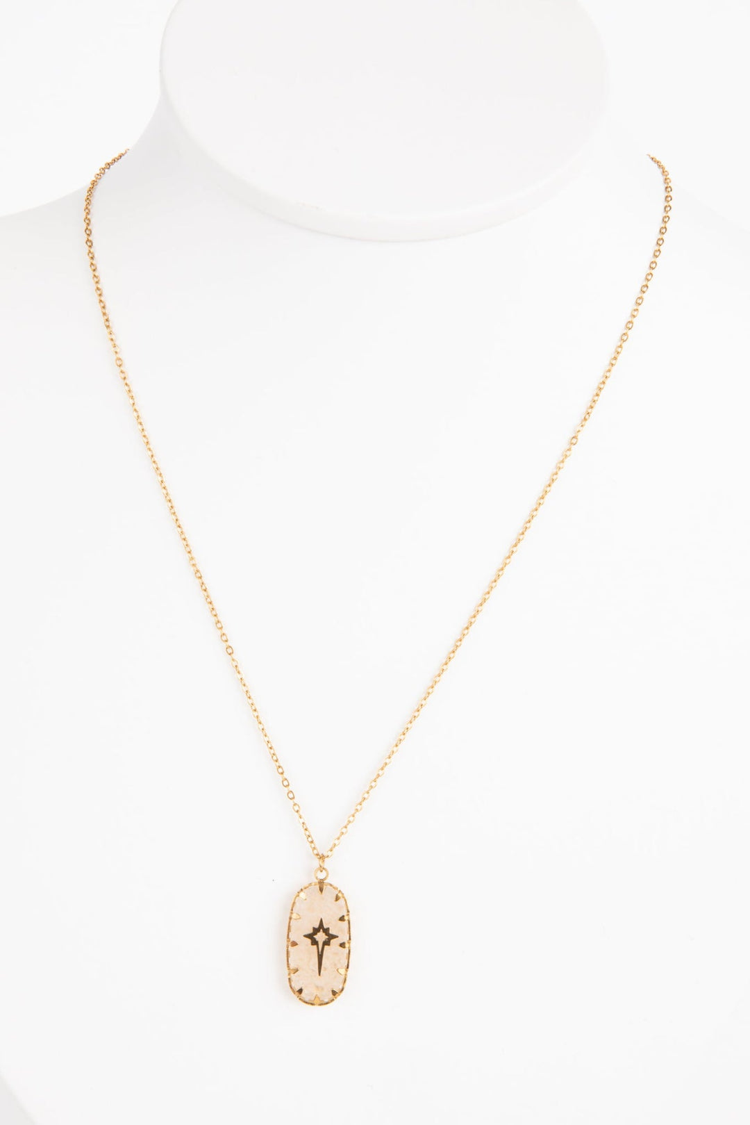 Shooting Star Necklace - Milky White
