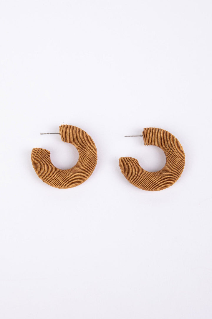 Jasper Earrings - Tan