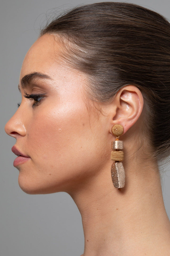Babs Earrings - Tan
