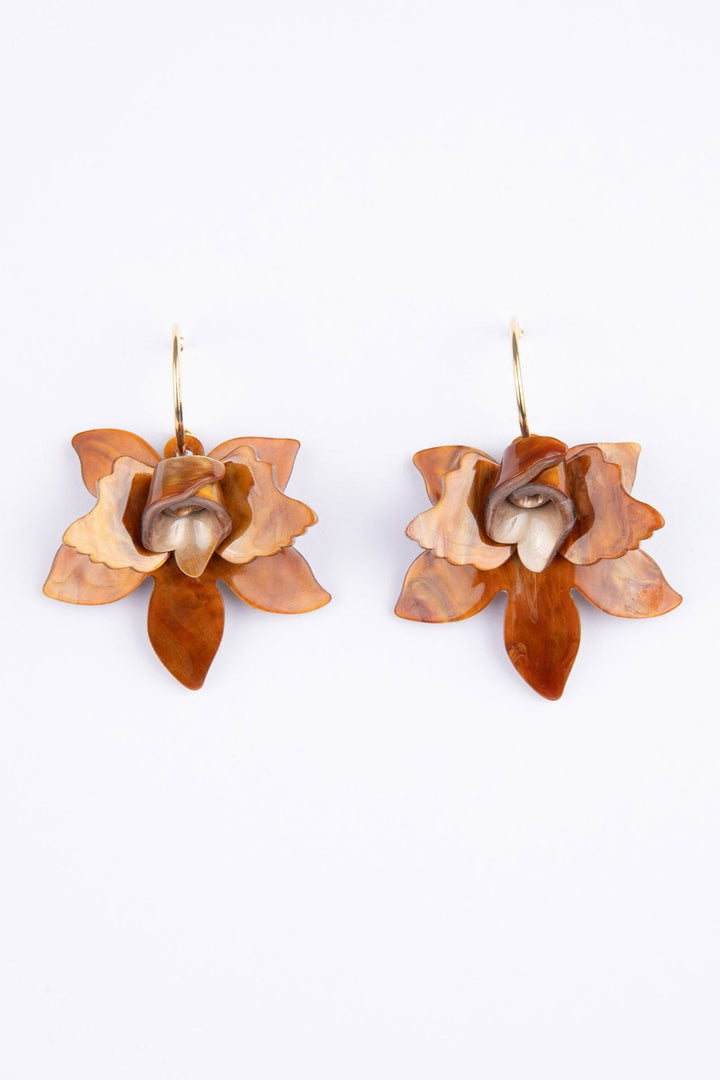 Alinta Earrings - Caramel