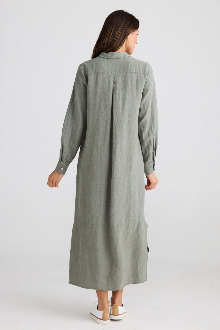 Castro Overshirt - Pistachio Linen
