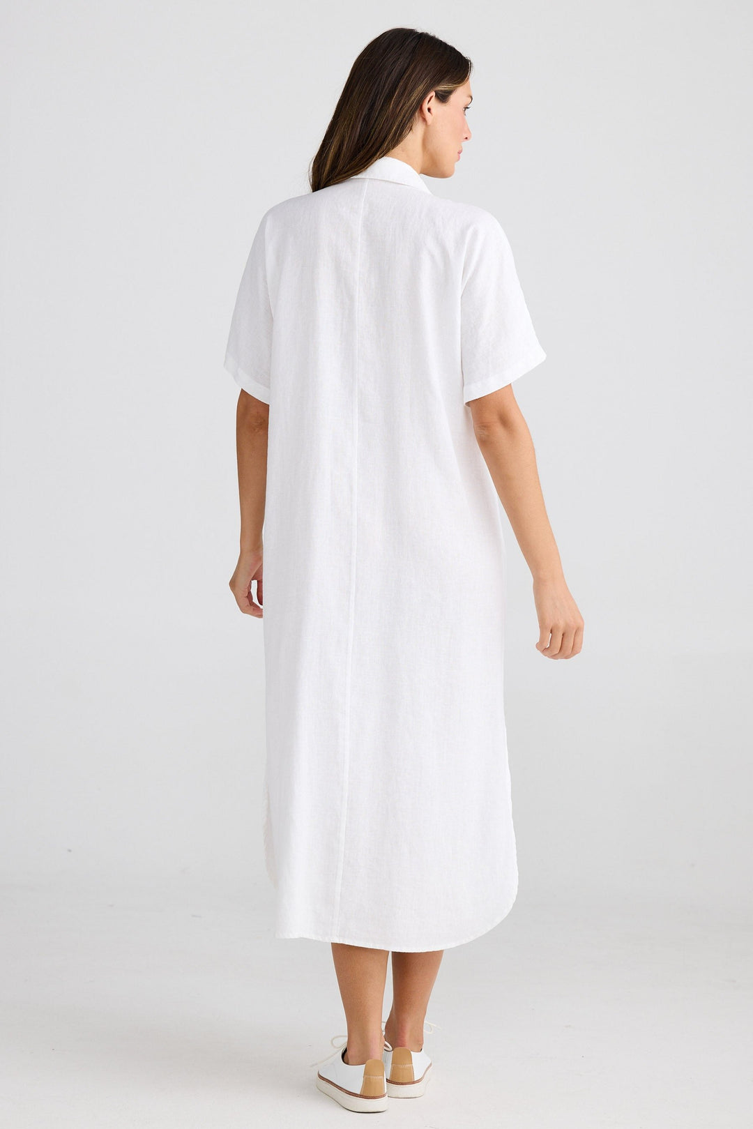 Wander Dress - White Linen