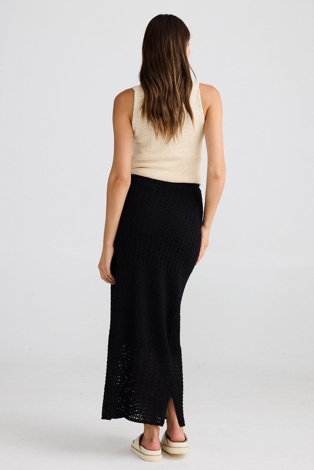 Kasbah Skirt - Black Crochet