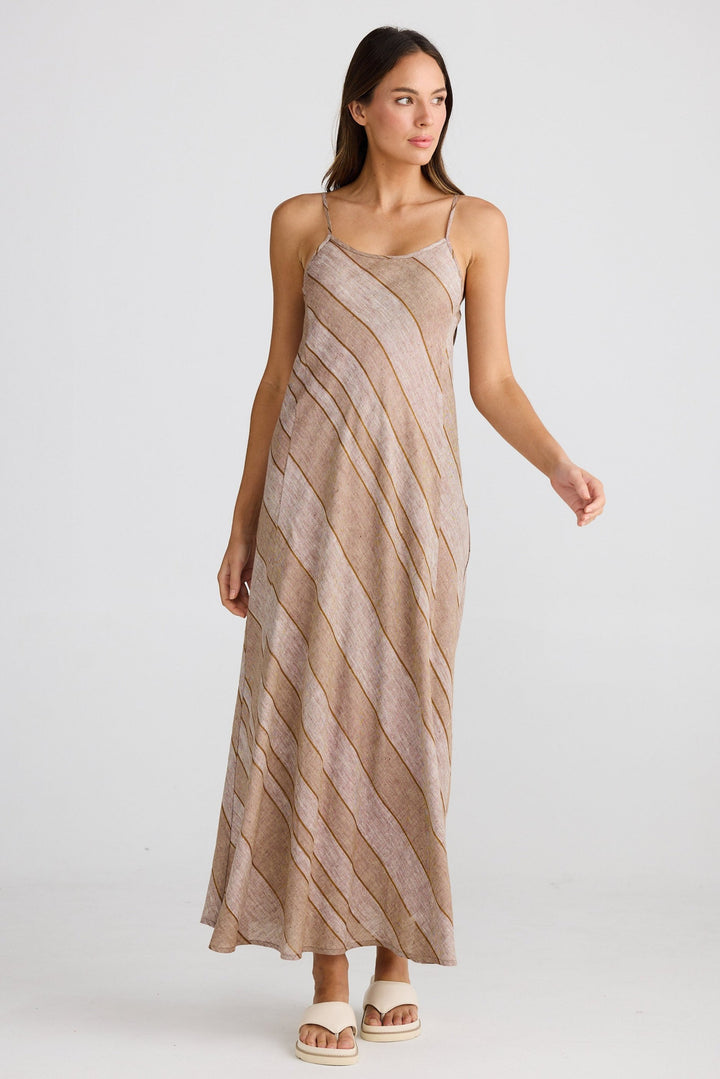 Claro Maxi Dress - Diego Stripe