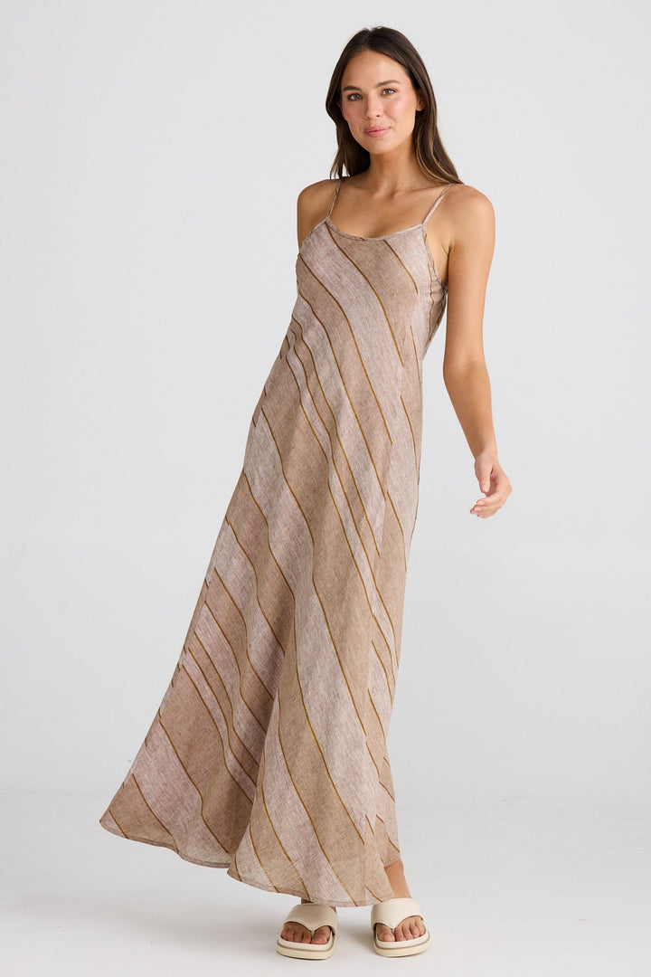 Claro Maxi Dress - Diego Stripe
