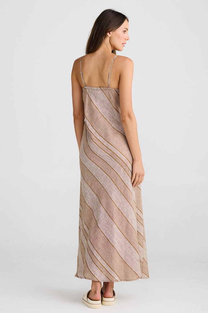 Claro Maxi Dress - Diego Stripe