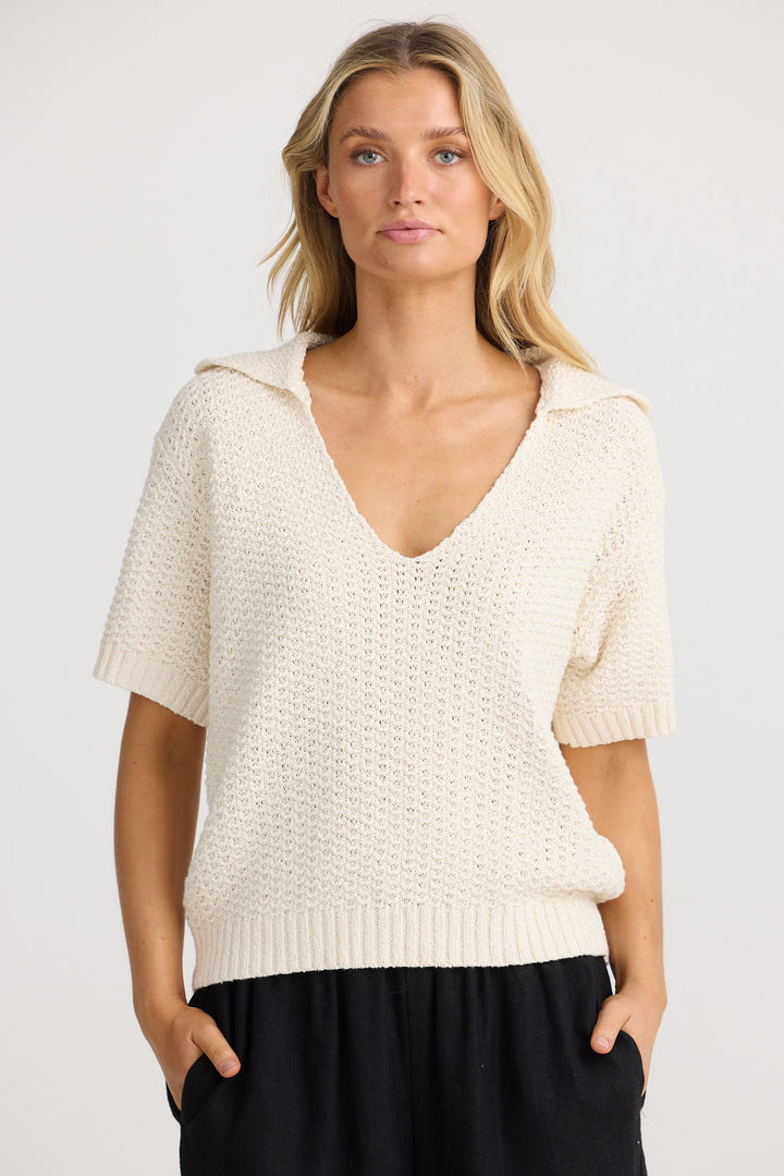 Ramona Knit Tee - Natural