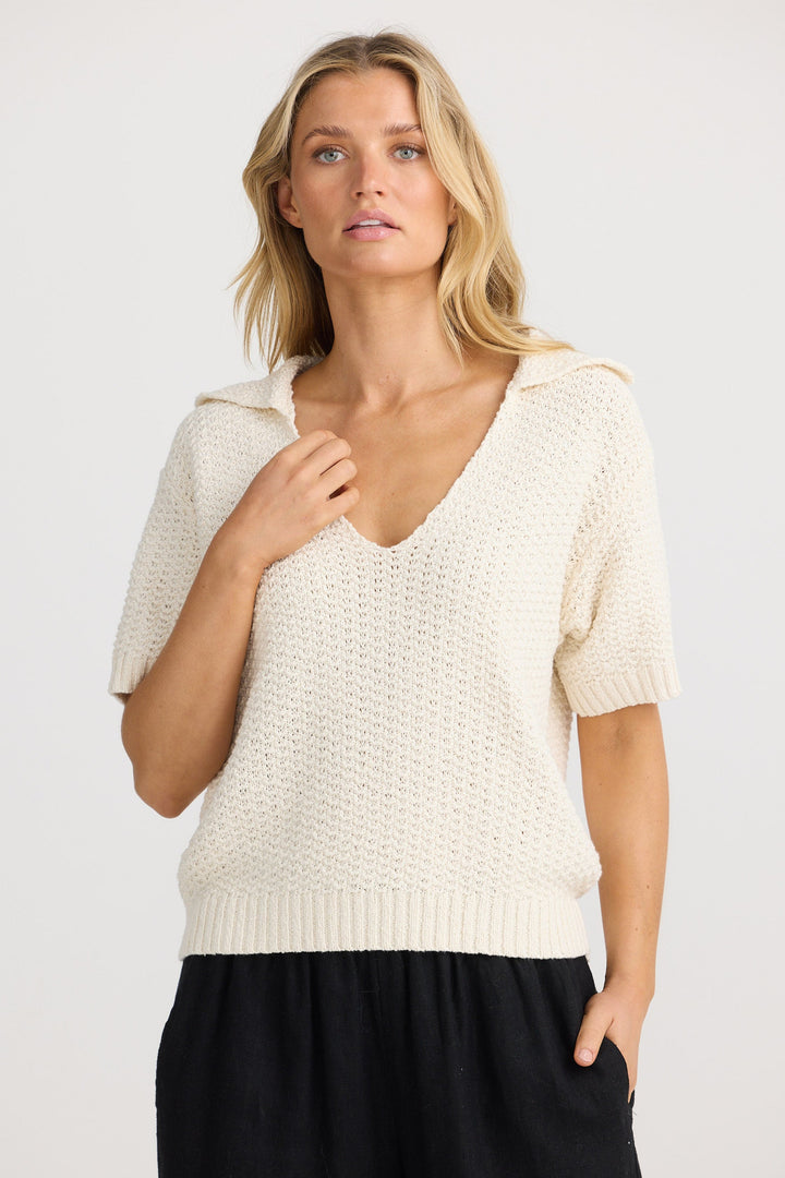 Ramona Knit Tee - Natural