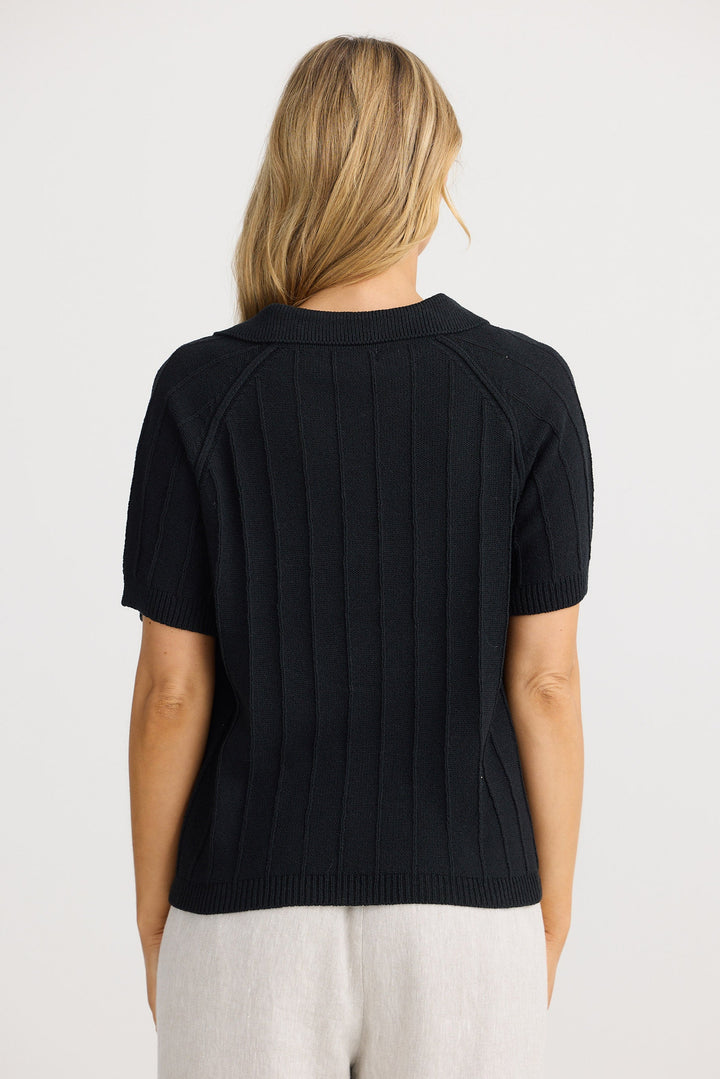 Emmi Knit Tee - Black