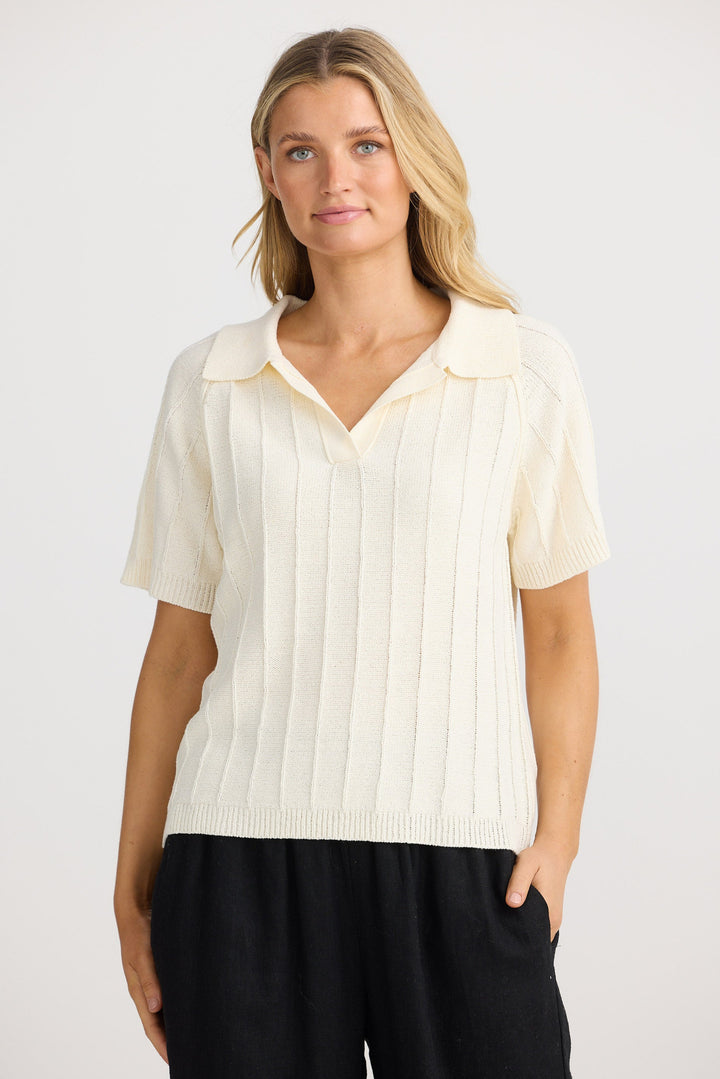 Emmi Knit Tee - Off White