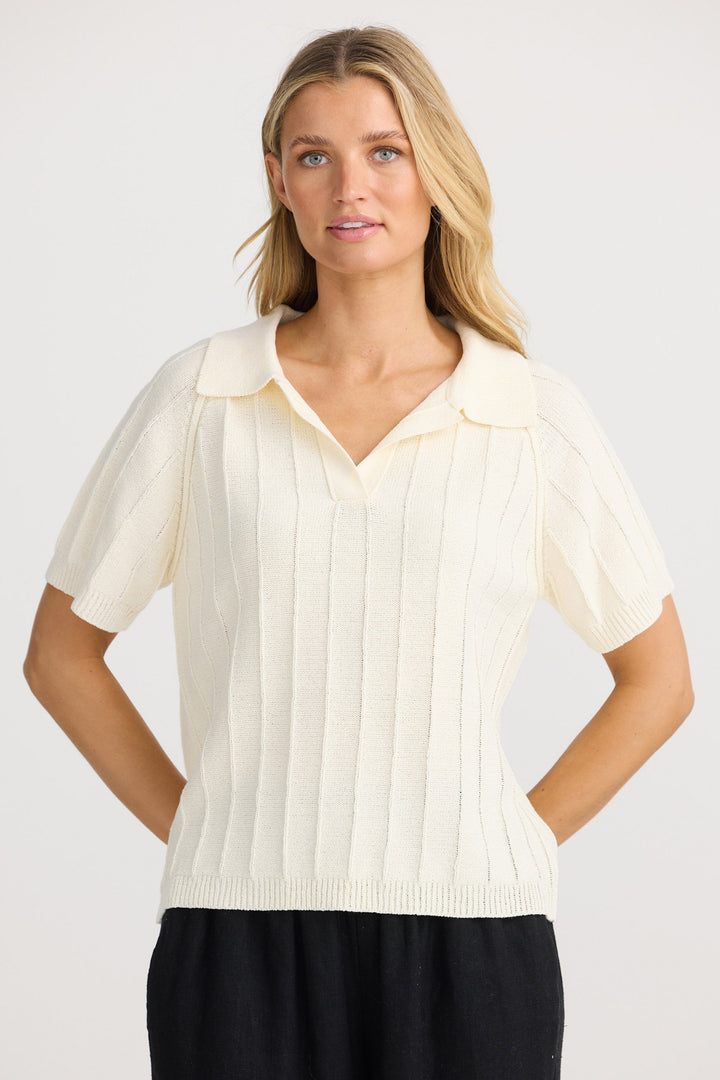 Emmi Knit Tee - Off White