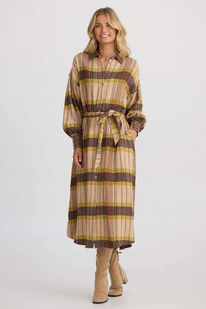 Patron Shirt Dress - Santiago Check