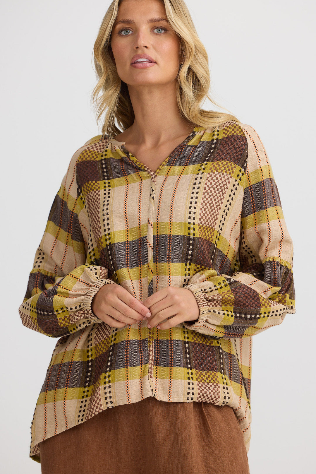 Salerno Top - Santiago Check