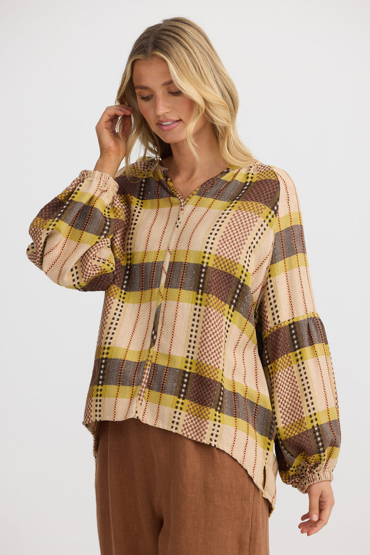 Salerno Top - Santiago Check