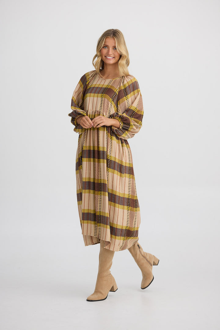 Angel Wings Dress - Santiago Check