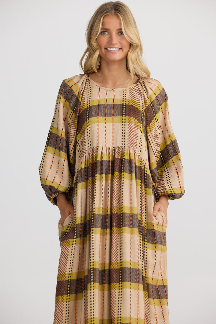 Angel Wings Dress - Santiago Check