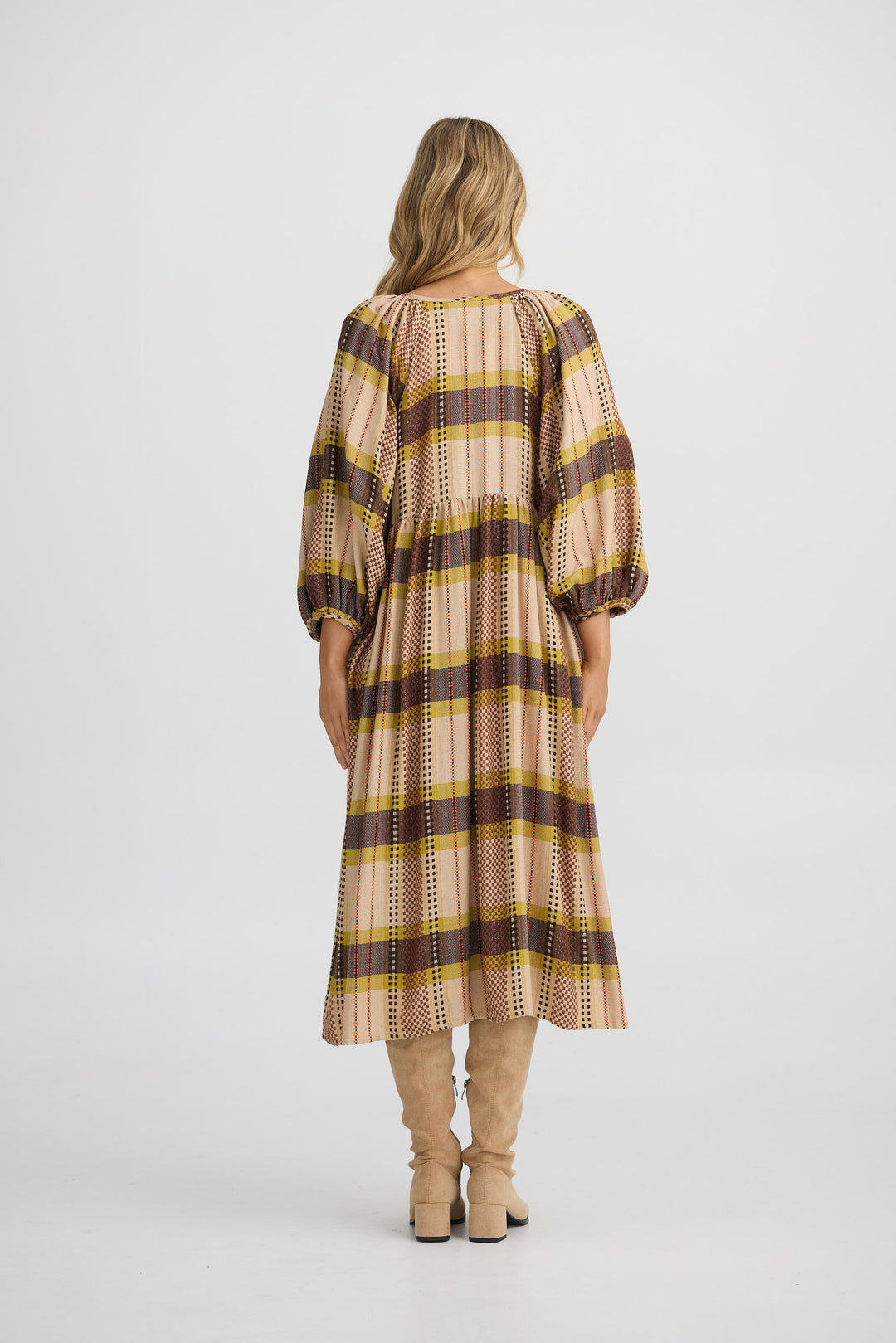 Angel Wings Dress - Santiago Check