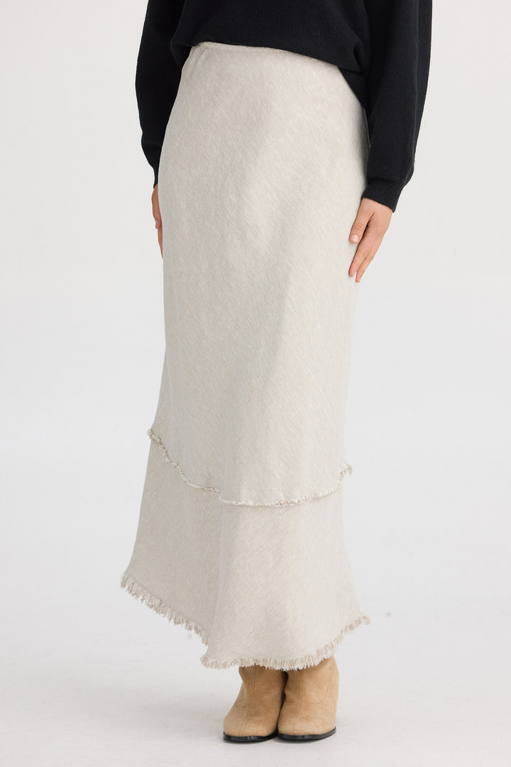 Pisa Skirt - Natural Linen
