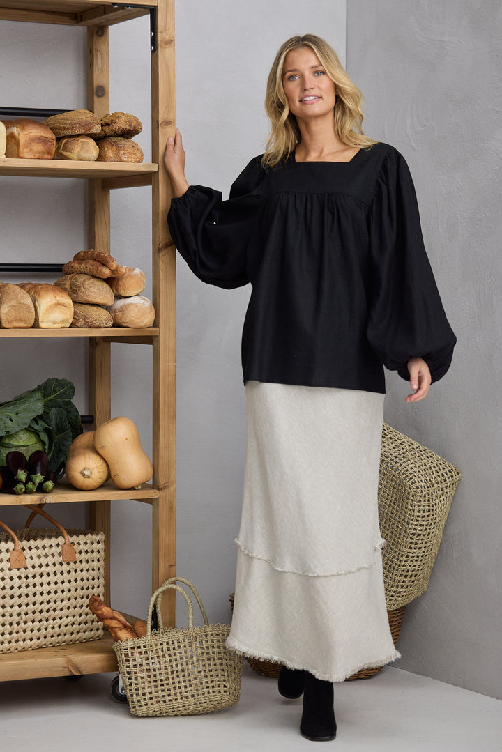 Pisa Skirt - Natural Linen