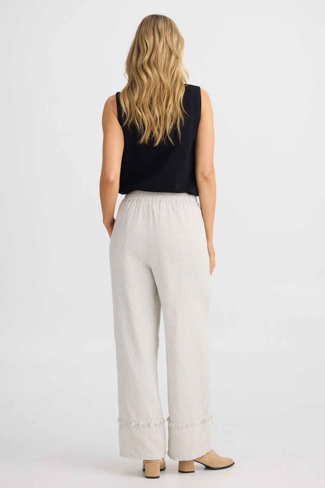 Sienna Pant - Natural Linen