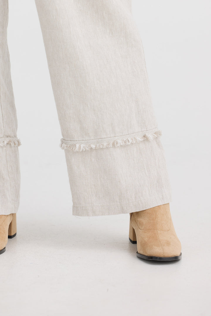Sienna Pant - Natural Linen
