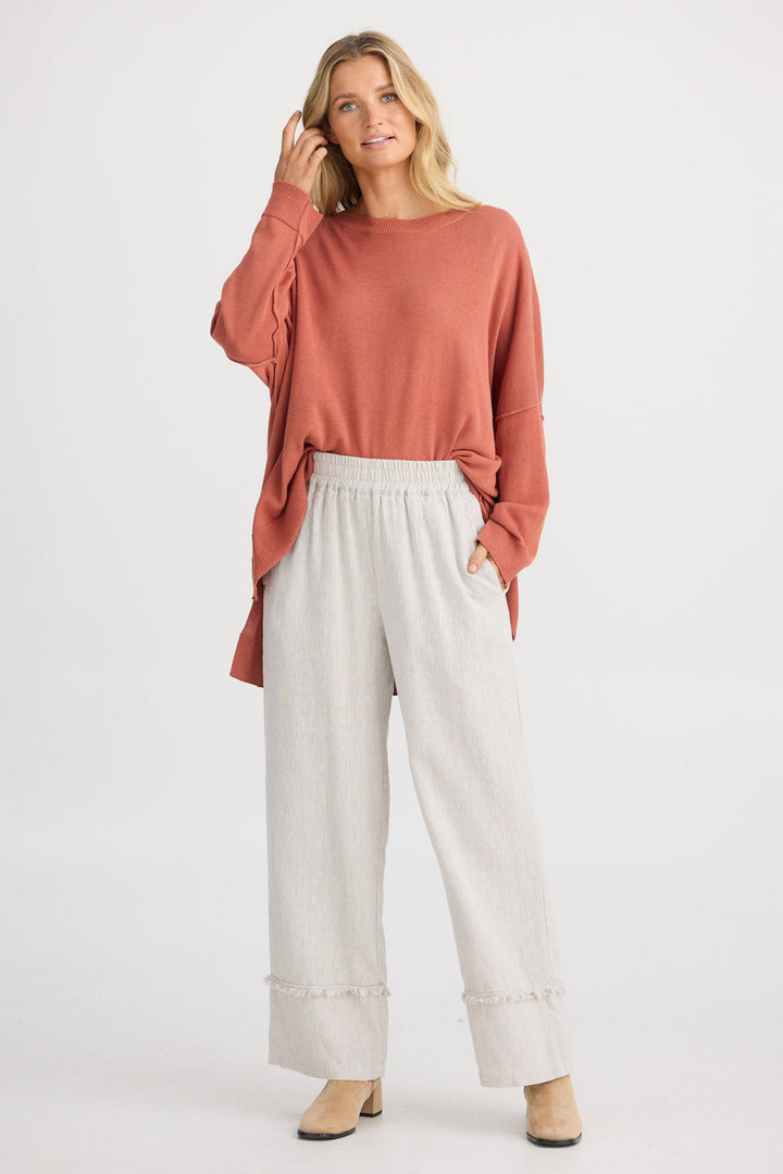 Sienna Pant - Natural Linen