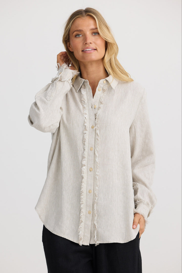 Cadiz Shirt - Natural Linen