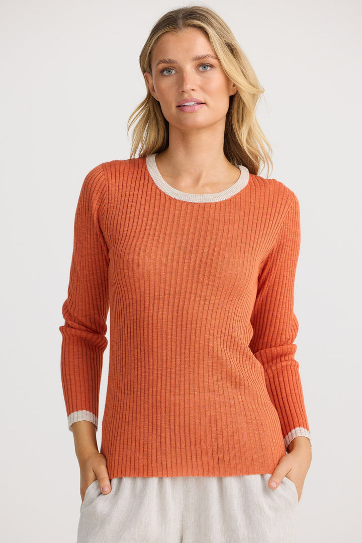 Saturn Long Sleeve Top - Ginger