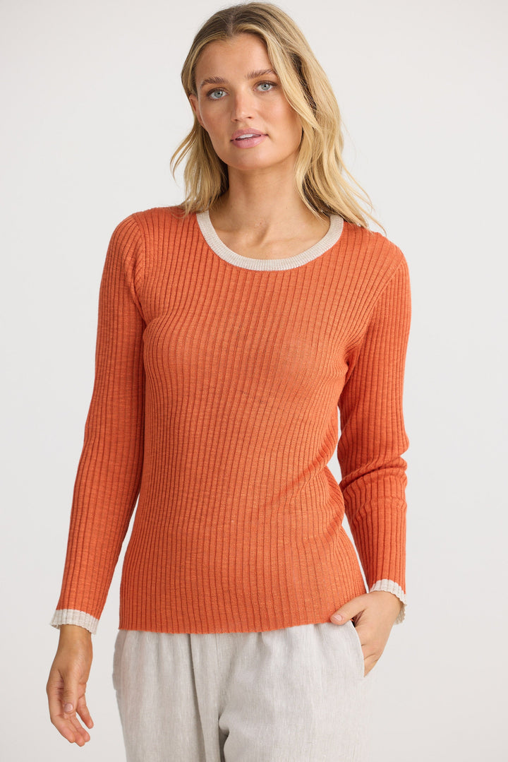 Saturn Long Sleeve Top - Ginger
