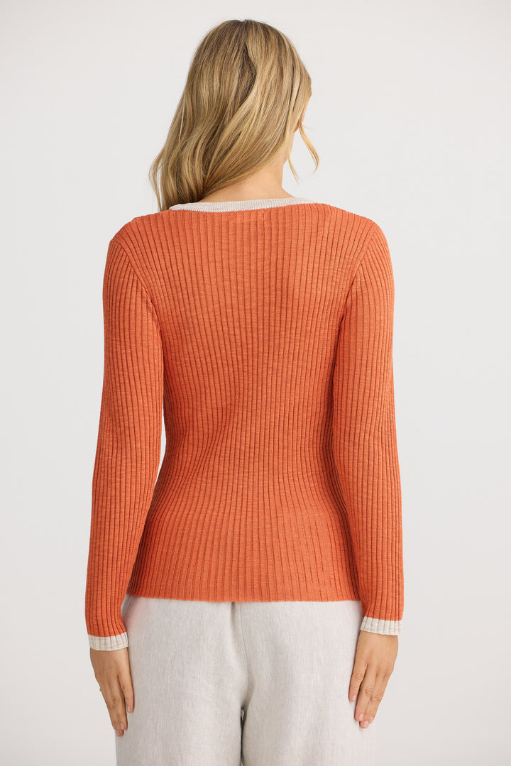 Saturn Long Sleeve Top - Ginger