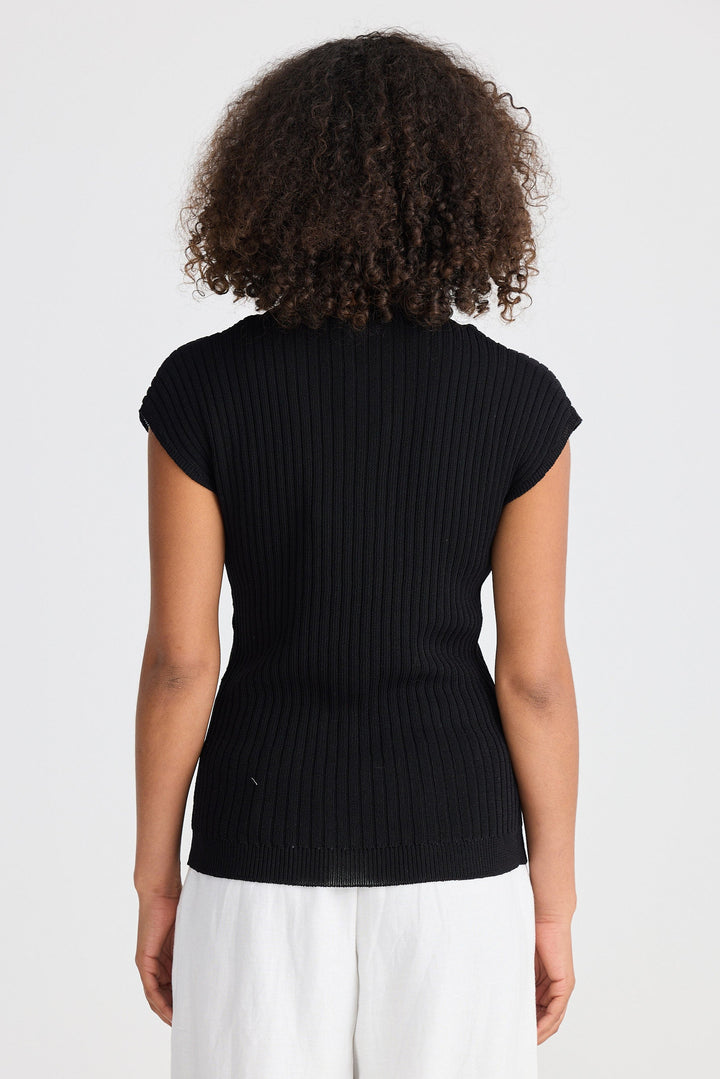 Asha Knit Top - Black