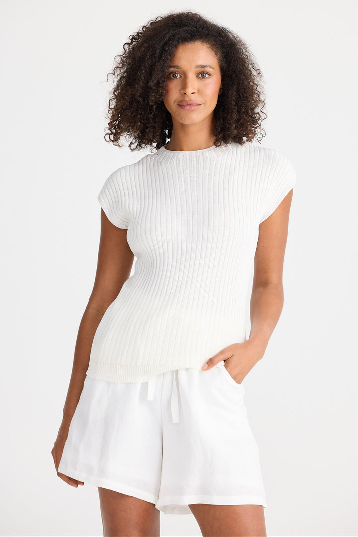 Asha Knit Top - Natural