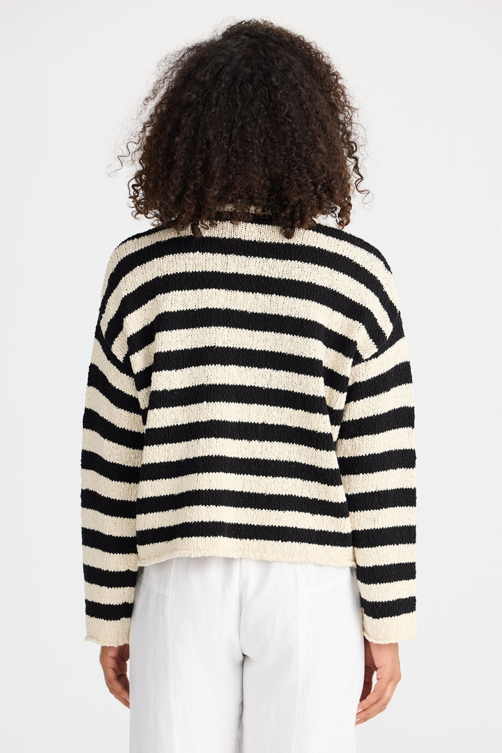 Keo Knit - Natural W Black Stripe