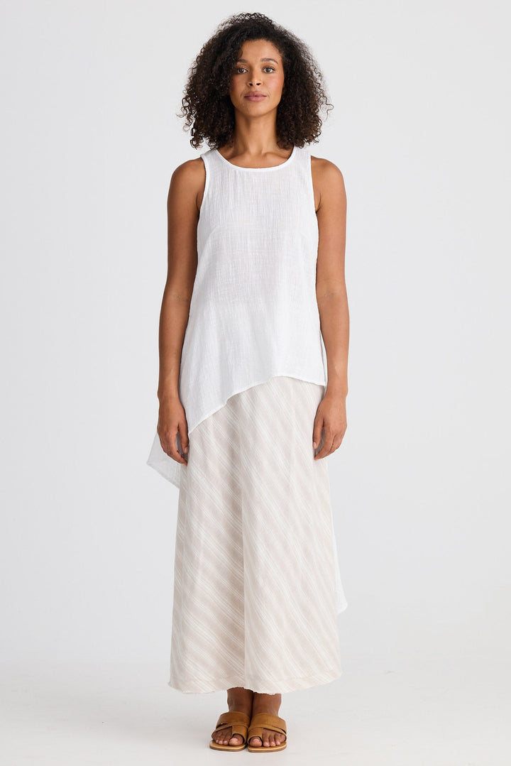 Sicily Singlet - White