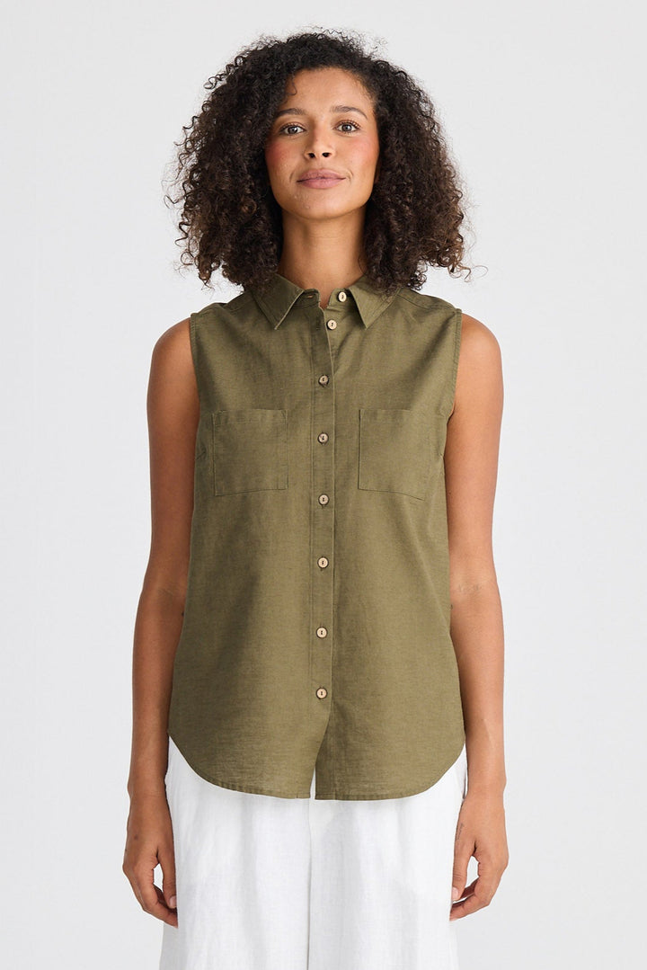 Bazzar Top - Khaki