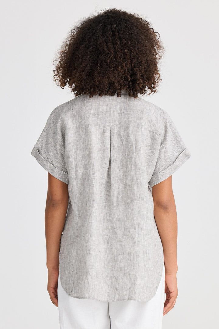 Dune Shirt - Charcoal Fleck