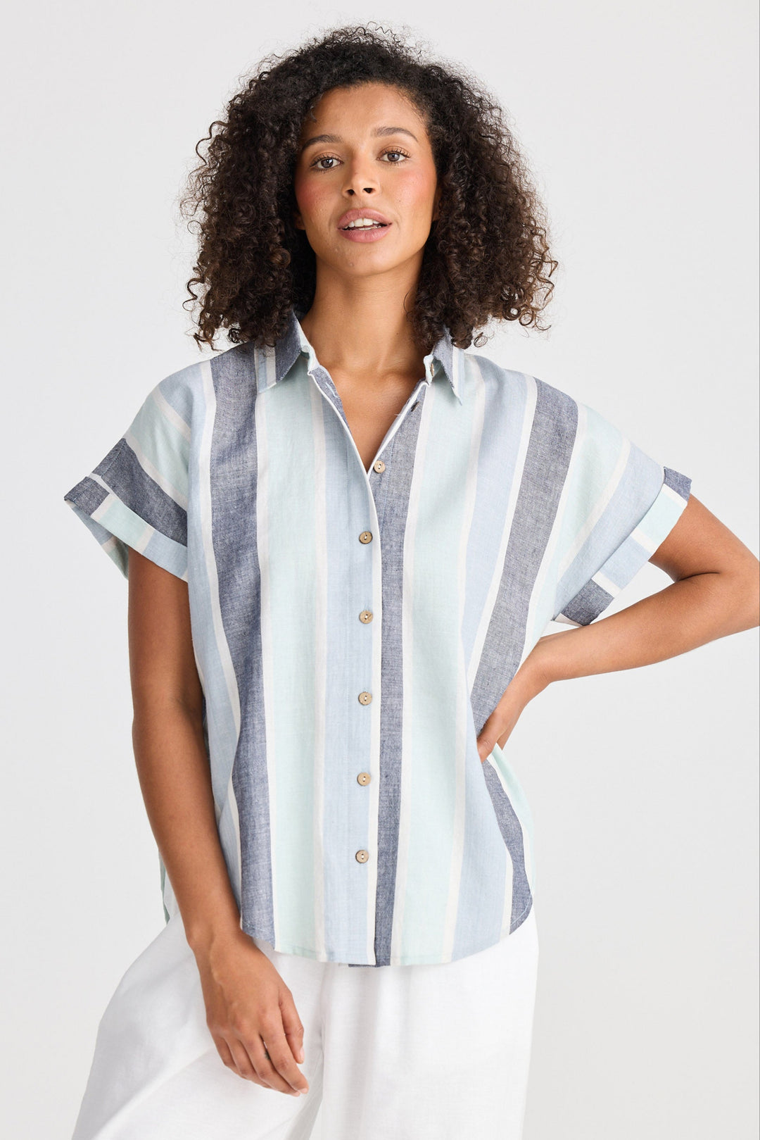 Dune Shirt - Tulip Stripe