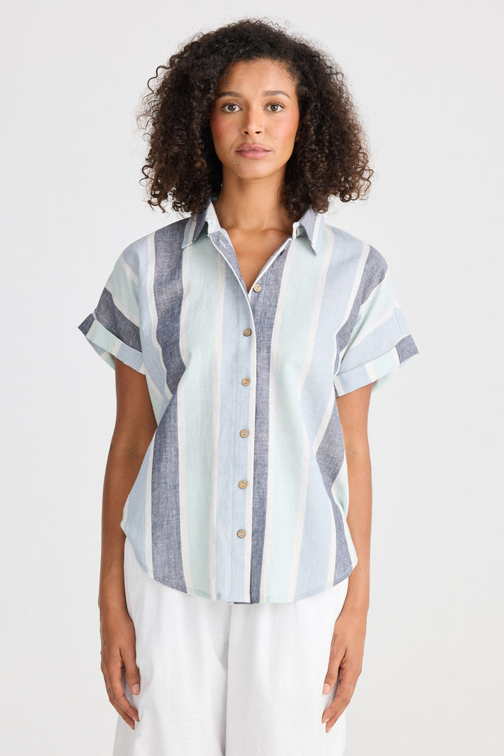 Dune Shirt - Tulip Stripe
