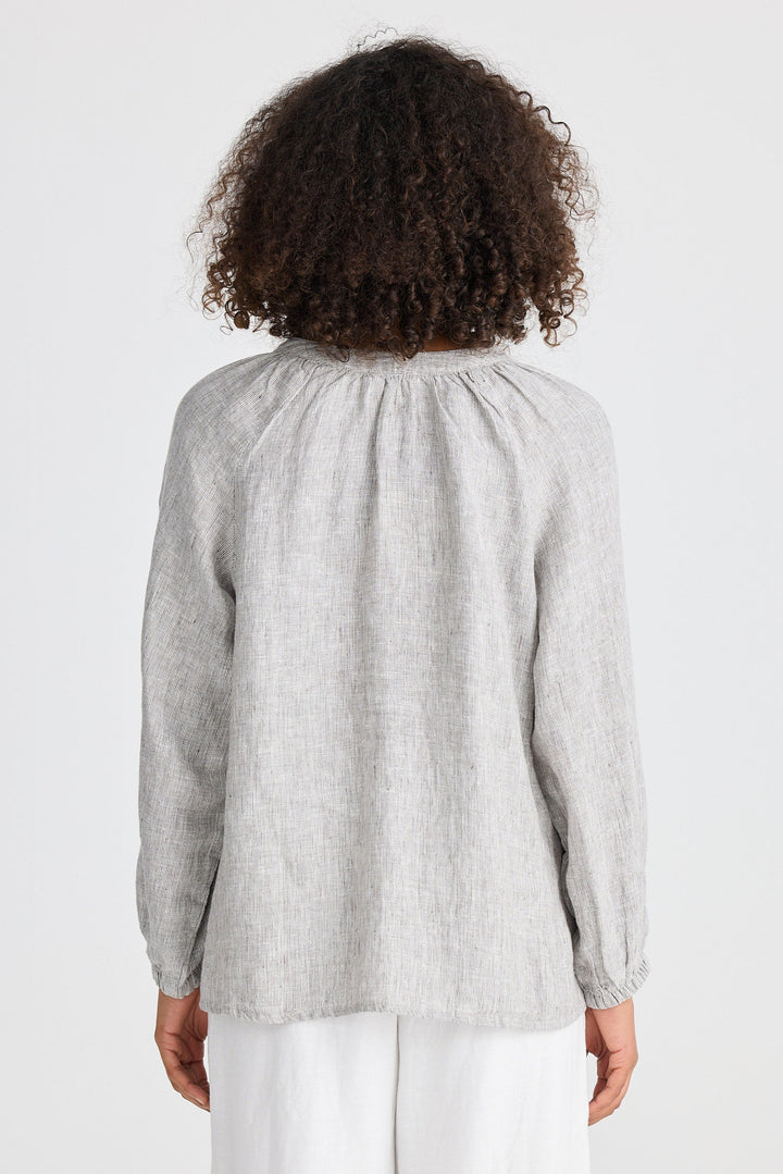 Ria Top - Charcoal Fleck